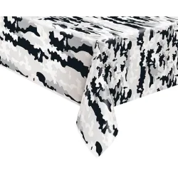 Tovaglia in plastica mimetica nera Fortnite 137x213 cm