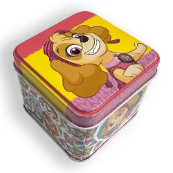 Mini scatola in metallo per ragazze Paw Patrol 7,5 cm
