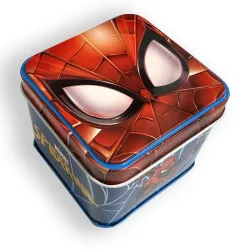 Mini scatola in metallo Spiderman Blu 7,5 cm