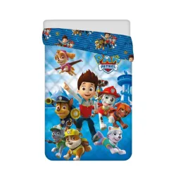 Copriletto trapuntato Paw Patrol Group, piumino 140x200 cm