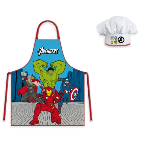 Set di grembiuli per bambini in stile fumetto classico stile fumetto classico di Avengers, 2 pezzi