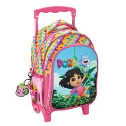 Dóra, a felfederező Zaino asilo con ruote Jungle, borsa 30 cm