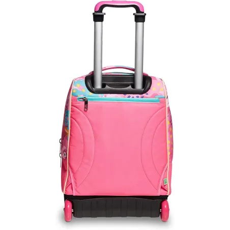 Big Trolley SJ GANG FACCE, Rosa, 2 in 1 con Sistema Cross Over System