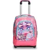 Big Trolley SJ GANG FACCE, Rosa, 2 in 1 con Sistema Cross Over System