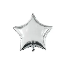 Stella Stella Argento, Palloncino foil argento 46 cm