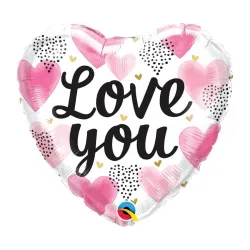 Palloncino foil Love Hearts 46 cm