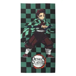 Telo da bagno Demon Slayer, telo mare 70x140 cm (Fast Dry)