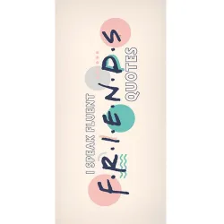 Telo bagno Friends Quotes, telo mare 70x140 cm