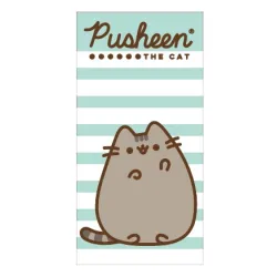Asciugamano da bagno Pusheen Green, telo mare 70x140 cm (Fast Dry)