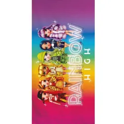 Telo bagno Rainbow High Team, telo mare 70x140 cm (Fast Dry)