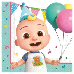 Tovagliolo Compleanno Cocomelon 20 pz 33x33 cm FSC