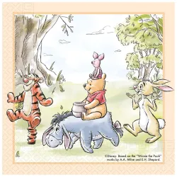 Tovagliolo Disney Winnie the Pooh Loves Nature 20 pz 33x33 cm FSC