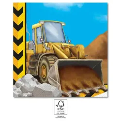 Tovagliolo Construction Grabber 20 pz 33x33 cm FSC