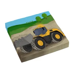 Tovagliolo Construction Sand 16 pz 33x33 cm