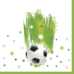Tovagliolo Calcio Con Stelle 20 pz 33x33 cm