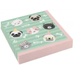 Tovagliolo Pets Hello Pets 20 pz 33x33
