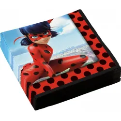 Tovagliolo 20 pezzi Miraculous Ladybug City 33x33 cm