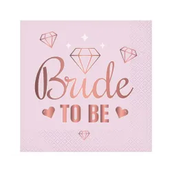 Tovagliolo Hen Party Bride To Be Rosa 20 pz 33x33 cm