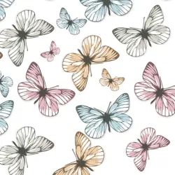 Tovagliolo 20 pezzi Butterfly Light 33x33 cm