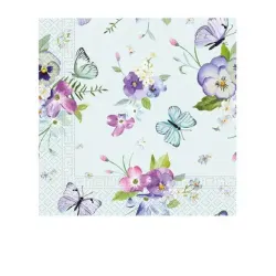 Tovagliolo Farfalla Turchese 20 pz 33x33 cm FSC