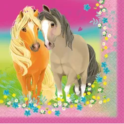 Tovagliolo Cavalli Pretty Pony 20 pz 33x33 cm