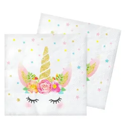 Tovaglioli Unicorno Stella confezione da 20 33x33 cm