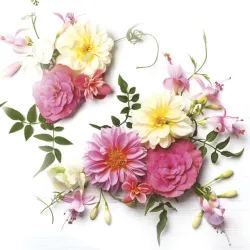 Tovagliolo Composizione Fiore Delicato 20 pezzi 33x33 cm