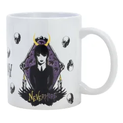 Tazza in porcellana Wednesday Nevermore da 325 ml (11 oz) in confezione regalo
