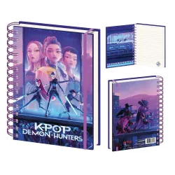 Quaderno a spirale K-pop Démonvadászok World Tour, quaderno a righe A5