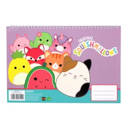 Quaderno per schizzi a spirale Squishmallows Feelin' A/4, 30 fogli