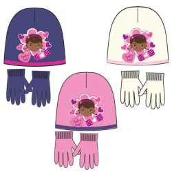Doc McStuffins Hug Disney Dr. Set cappello + guanti per bambini in peluche 52-54 cm
