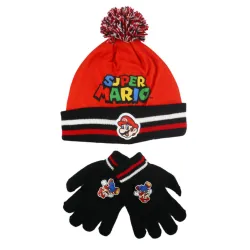 Set cappello e guanti per bambini Super Mario Run
