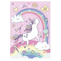 Cartella elastica A/4 Unicorno Arcobaleno