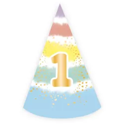 Cappello per la festa del primo compleanno di Baby Rainbow, cono
