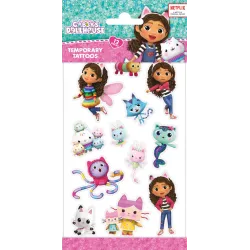 Set di 12 tatuaggi Gabby's Dollhouse Cats