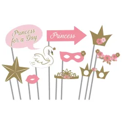 Set di accessori fotografici Princess Swan, 10 pezzi