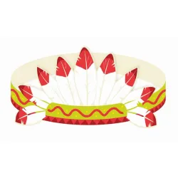 Festa indiana indiana, fascia per capelli 3 pz