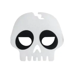 Maschera Teschio in film bianco 18 cm