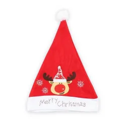 Cappello da Babbo Natale con renna di Natale