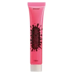 Trucco per feste, pittura per il viso rosa neon
