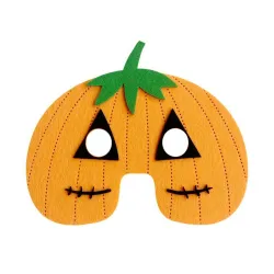 Maschera in feltro Zucca Arancione 19 cm
