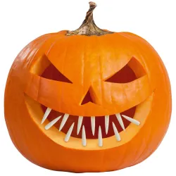 Kit Decorazione Zucca Spaventosa di Halloween Denti (12 pz)