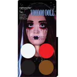 Trucco per feste, set di trucchi per bambole voodoo