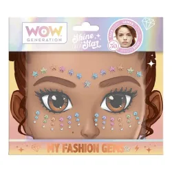 Adesivo per il viso WOW Generation con strass autoadesivi