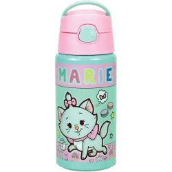 Borraccia in alluminio Disney Marie Little Lady con gancio da 500 ml