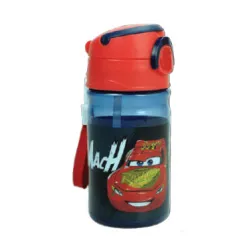 Bottiglia in plastica Disney Cars con gancio da 350 ml