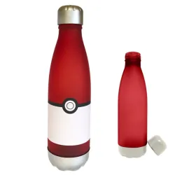 Bottiglia di plastica Pokémon Pokeball, bottiglia sportiva da 650 ml