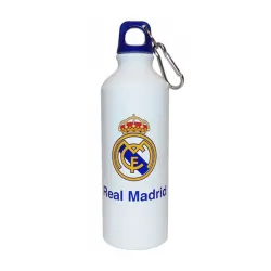 Bottiglia in alluminio con stemma del Real Madrid con gancio da 500 ml
