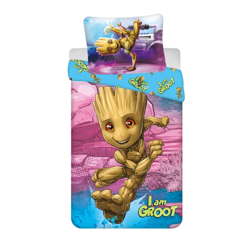 Guardiani della Galassia I am Groot Set biancheria da letto I am Groot 140x200 cm, 70x90 cm