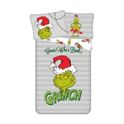 Set biancheria da letto Il Grinch Indovina Chi è Tornato 140x200 cm, 70x90 cm